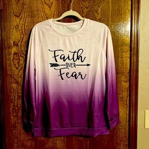 NEW, Faith Longsleeve Pullover Sweatshirt
